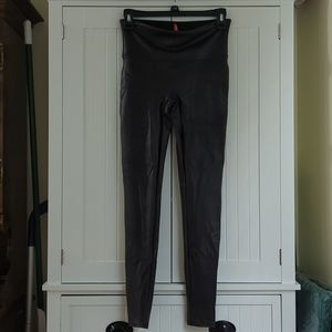 SPANX Women's faux leather leggings